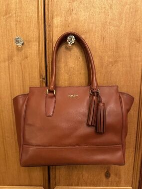Coach Legacy Candace Carryall 19890 Cognac EUC MSRP $398